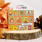 Pink and Main Fall Postage Stamps Clear Stamps pm0810 apples