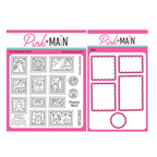 Pink and Main Fall Postage Stamps and Postage Stamp Die Set