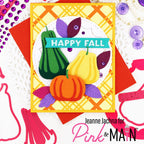 Pink and Main Fall Pumpkin Dies pnm794 happy fall