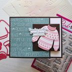 Pink and Main Fall Sayings Embossing Folder pmt116 good friends are the best card