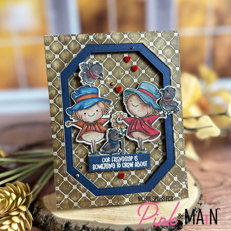 Pink and Main Field of Dreams Clear Stamp and Die Set hearts | color-code:ALT01
