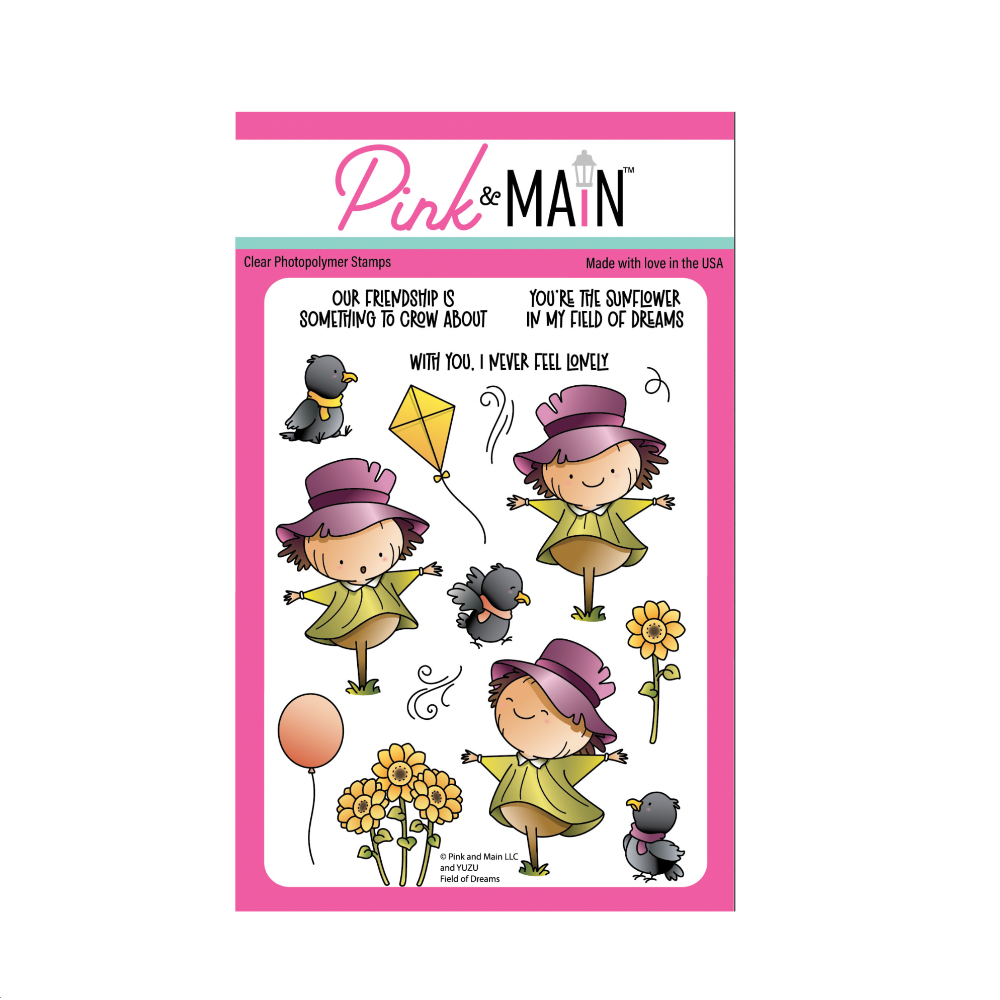 Pink and Main Field of Dreams Clear Stamp and Die Set image 1