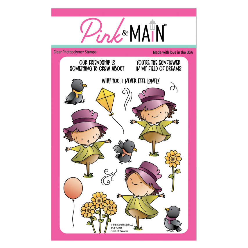 Pink and Main Field of Dreams Clear Stamps pm0812