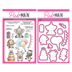 Pink and Main Filled With Joy Clear Stamp and Die Set