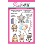 Pink and Main Filled With Joy Clear Stamp and Die Set image 1