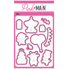 Pink and Main Filled With Joy Clear Stamp and Die Set image 2