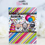 Pink and Main Filled With Joy Clear Stamps pm0859 make a wish