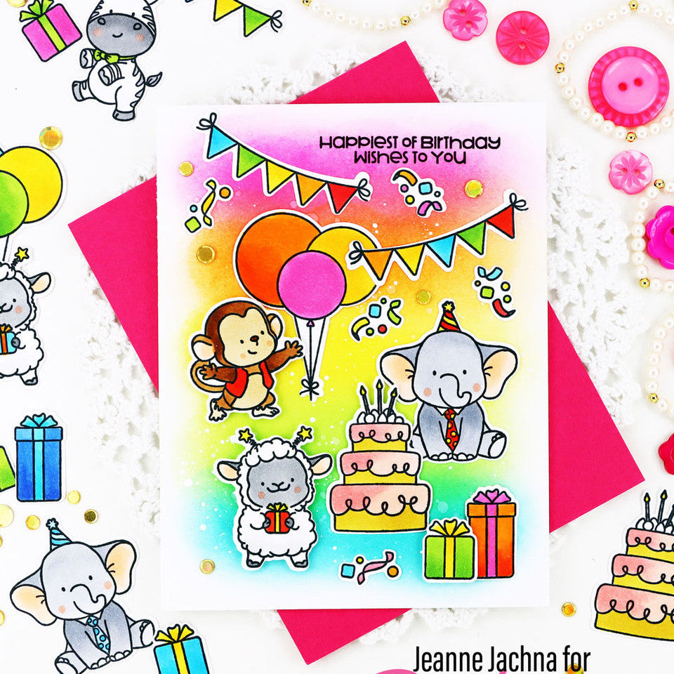 Pink and Main Filled With Joy Dies pnm848 birthday presents
