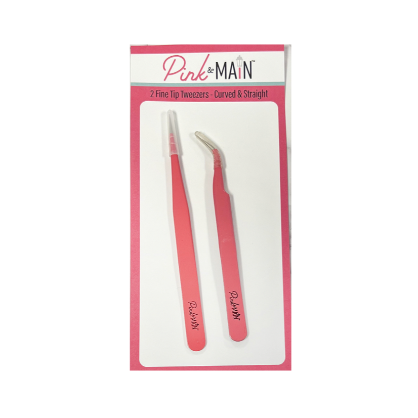 Pink and Main Fine Tip Tweezers pmt104