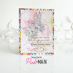 Pink and Main Floral Cake Foilables Panels pmf308 cake