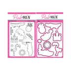 Pink and Main Florida Sunshine Clear Stamp and Die Set
