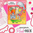 Pink and Main Florida Sunshine Clear Stamp and Die Set hello sunshine
