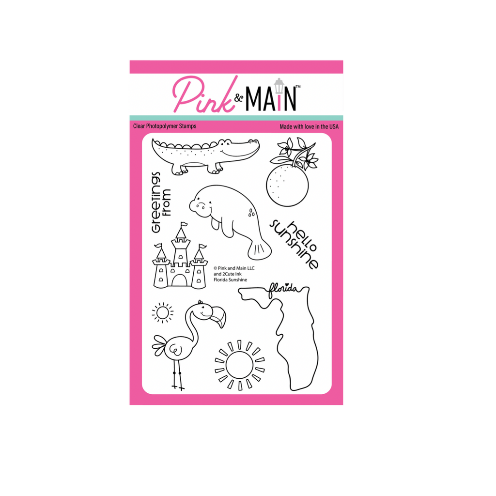 Pink and Main Florida Sunshine Clear Stamp and Die Set product image 1