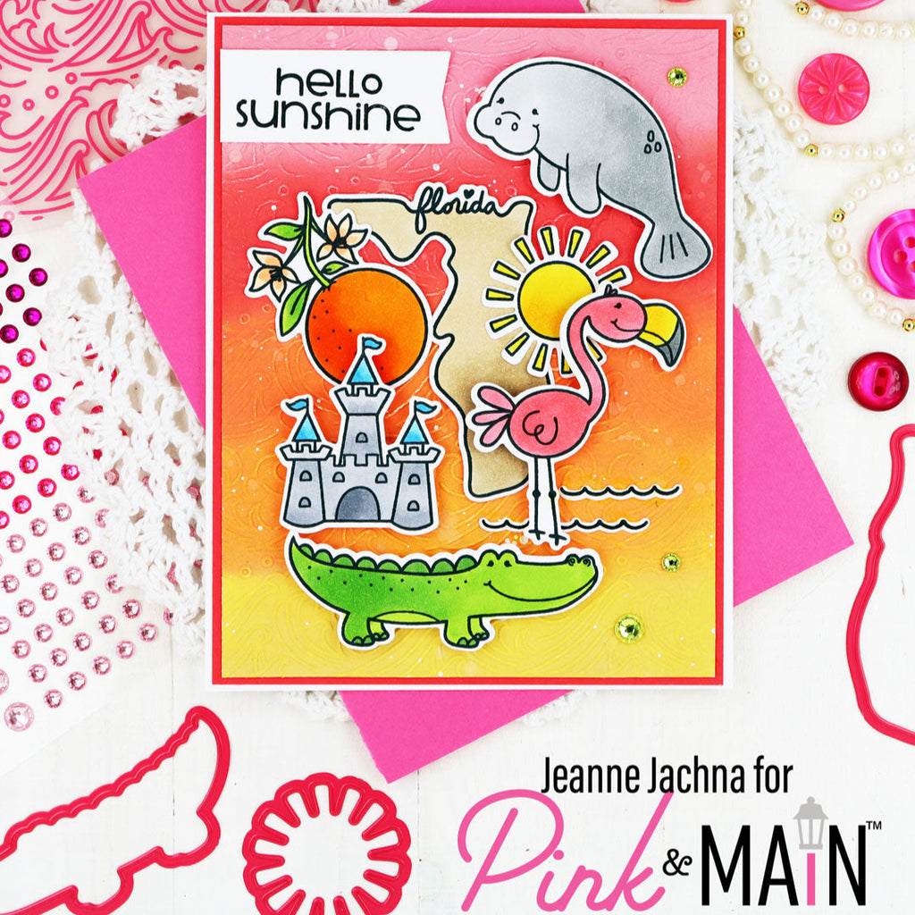 Pink and Main Florida Sunshine Dies pnm764 hello sunshine