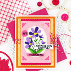 Pink and Main Flower Seed Packet Sentiments Clear Stamps pm0893 blooming with gratitude flowers card