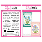 Pink and Main Flower Seed Packet Sentiments Stamp and Flower Seed Packet Die Set