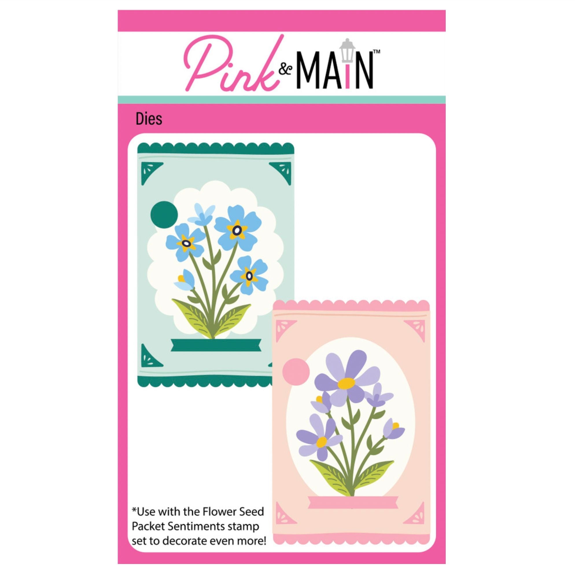 Pink and Main Flower Seed Packet Sentiments Stamp and Flower Seed Packet Die Set product image 2