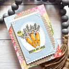 Pink and Main Flower Seed Packet Sentiments Stamp and Flower Seed Packet Die Set seeds of love carrots card