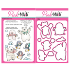 Pink and Main Flurry of Fun Clear Stamp and Die Set