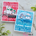 Pink and Main Flurry of Fun Dies pnm800 polar bear