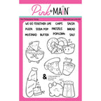 Pink and Main Food Pairs Clear Stamp and Die Set image 1