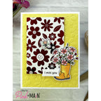 Pink and Main Fun Flowers Foilables Panels pmf326 miss you