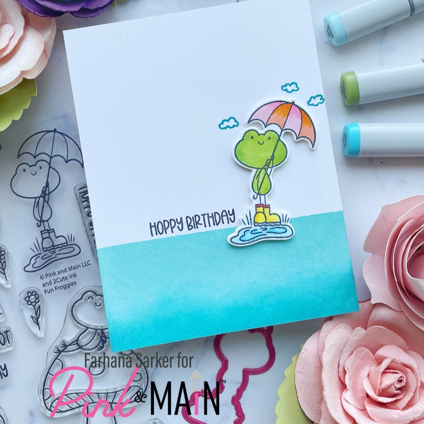 Pink and Main Fun Froggies Dies pnm746 puddle