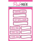 Pink and Main Fun Sentiment Banners Set 1 Dies pnm726 1