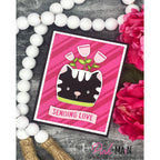 Pink and Main Fun Sentiment Banners Set 1 Dies pnm726 sending love