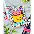 Pink and Main Fun Sentiment Banners Set 2 Dies pnm727 bear