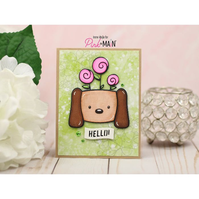 Pink and Main Fun Sentiment Banners Set 3 Dies pnm729 hello