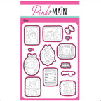 Pink and Main Fun Winter Frames Clear Stamp and Die Set product image 2