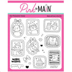 Pink and Main Fun Winter Frames Clear Stamps pm0923