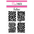Pink and Main Funky Leaves Foilables Panels pmf388