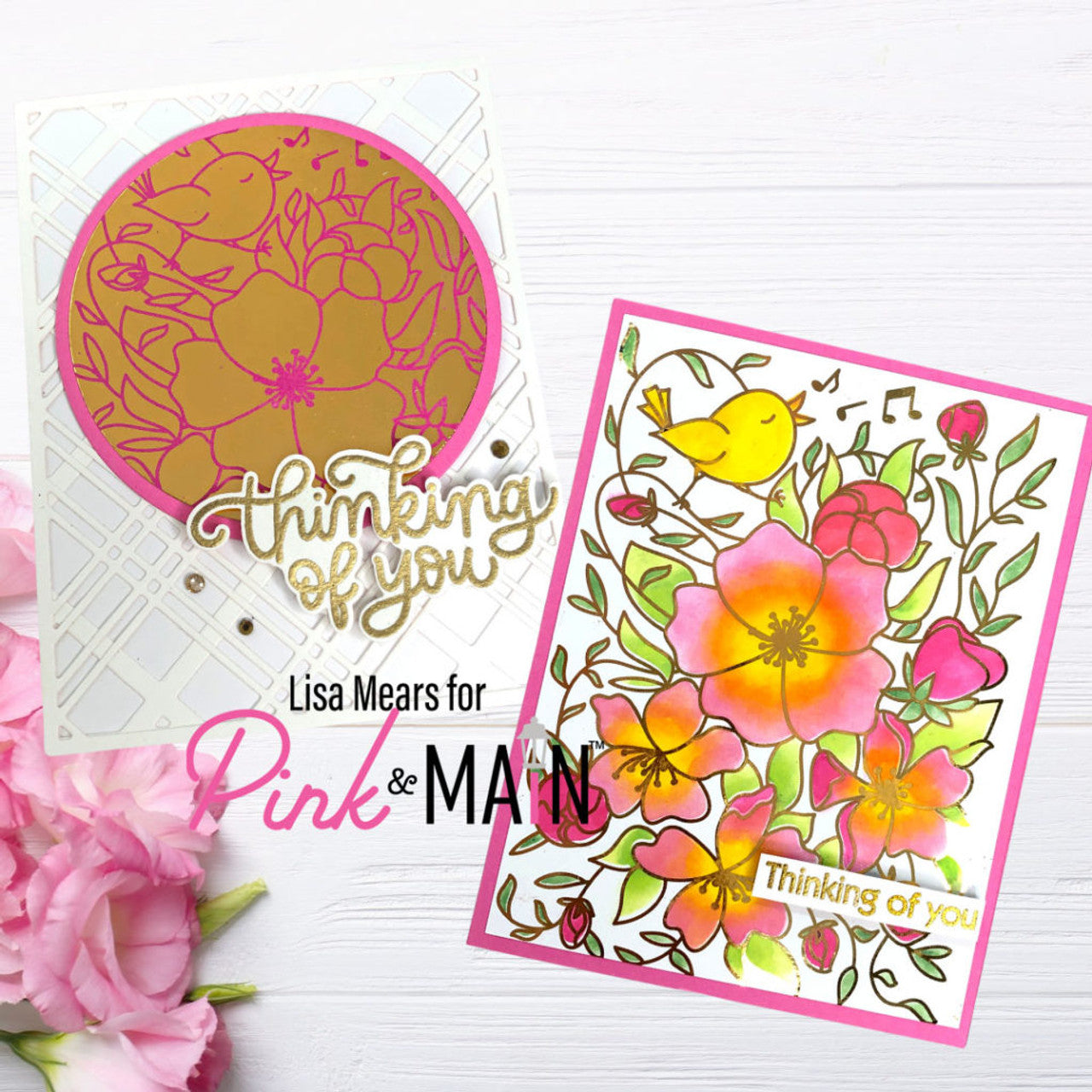 Pink and Main Garden Color Toner Sheets PMF080 flowers