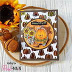 Pink and Main Garden Color Toner Sheets PMF080 pumpkins