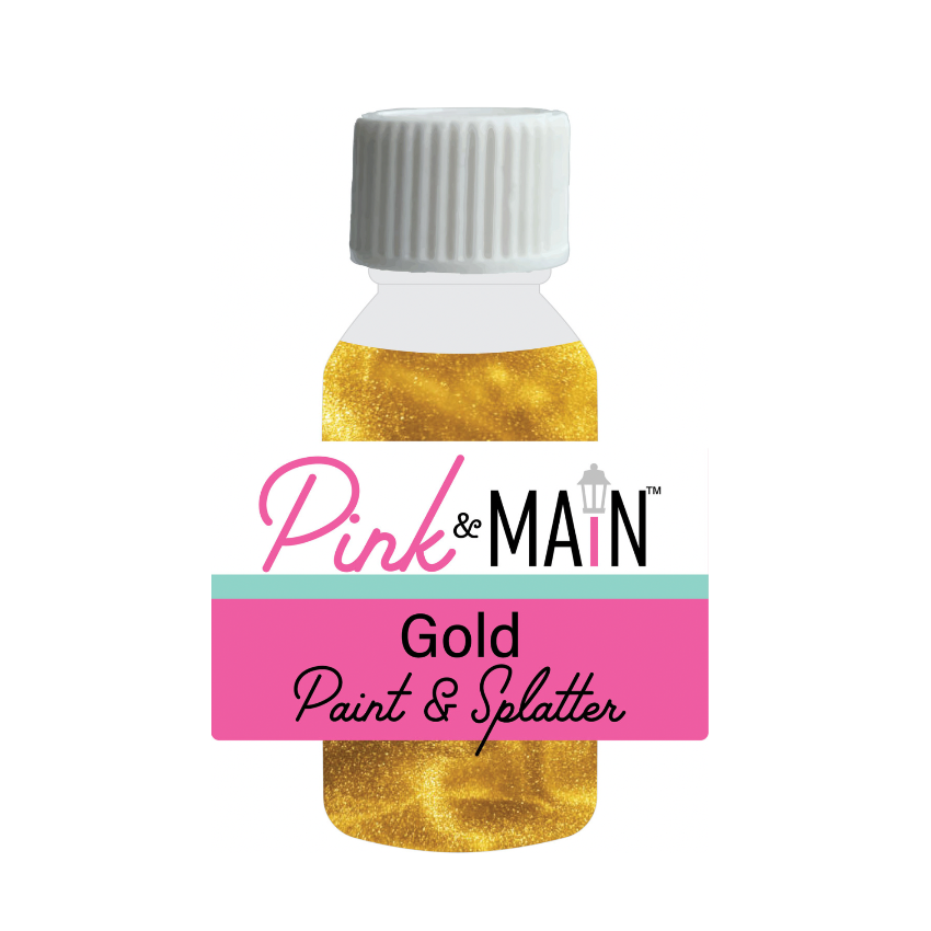Pink and Main Gold Paint and Splatter Bottle pme200