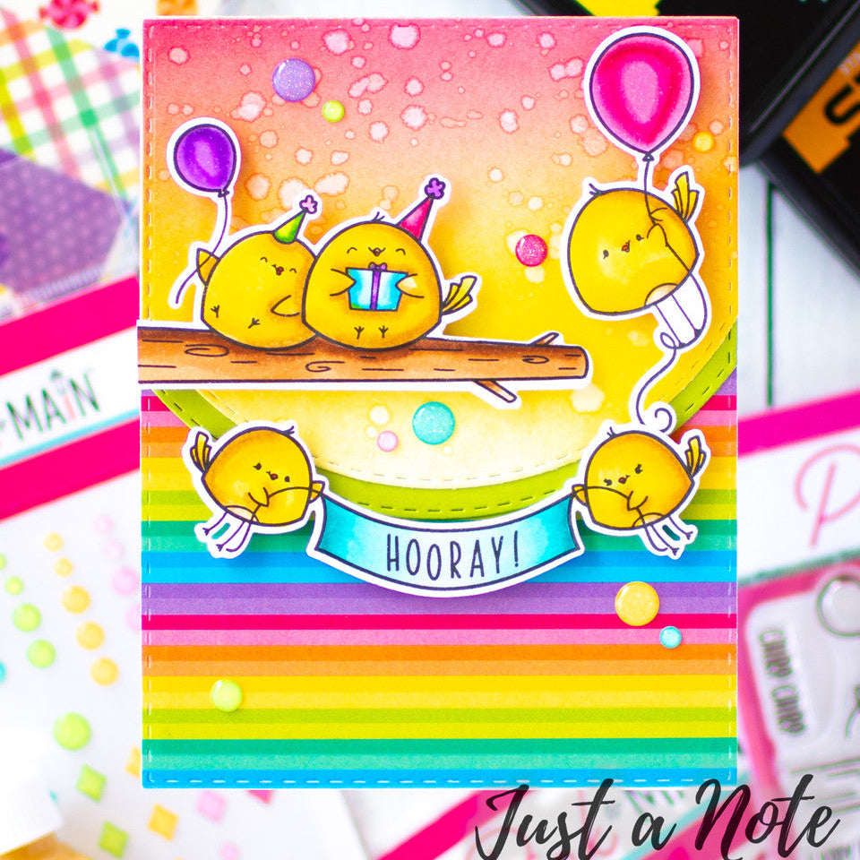 Pink and Main Gold Paint and Splatter Bottle pme200 little birdies