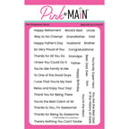 Pink and Main Good Guys Clear Stamps pm0782