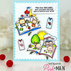 Pink and Main Good Story Clear Stamp and Die Set castle