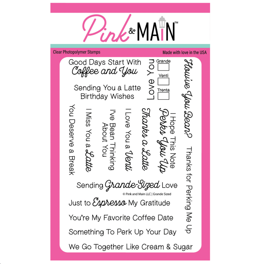 Pink and Main Grande Sized Clear Stamps pm0841