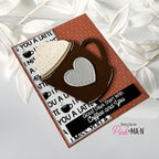 Pink and Main Grande Sized Clear Stamps pm0841 brown