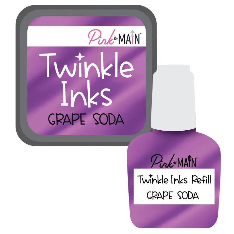 Pink and Main Grape Soda Twinkle Ink Pad and Refill pmink106