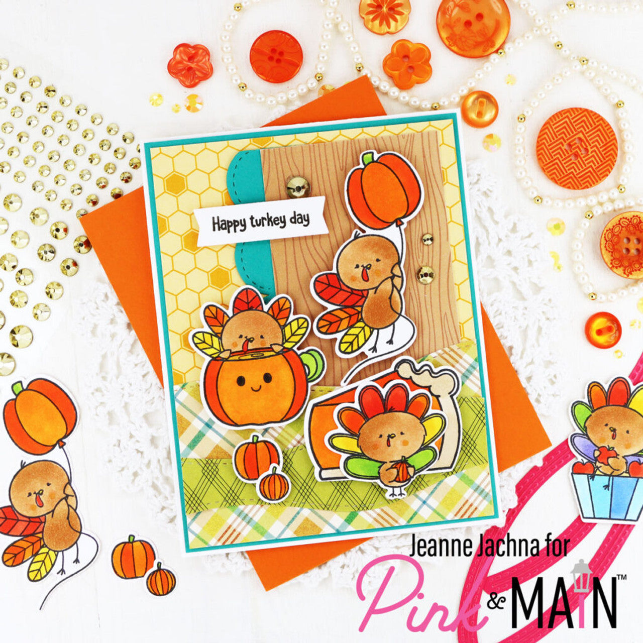 Pink and Main Great Outdoors 5.5 x 8.5 Paper Pack pmp155 turkey