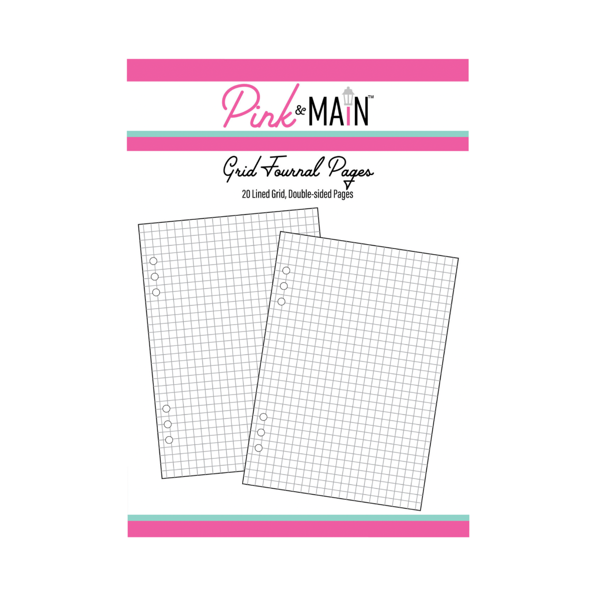 Pink and Main Grid Journal Pages pmp172