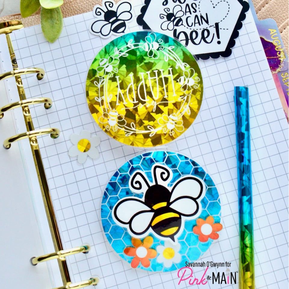 Pink and Main Grid Journal Pages pmp172 bees