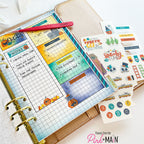 Pink and Main Grid Journal Pages pmp172 notes
