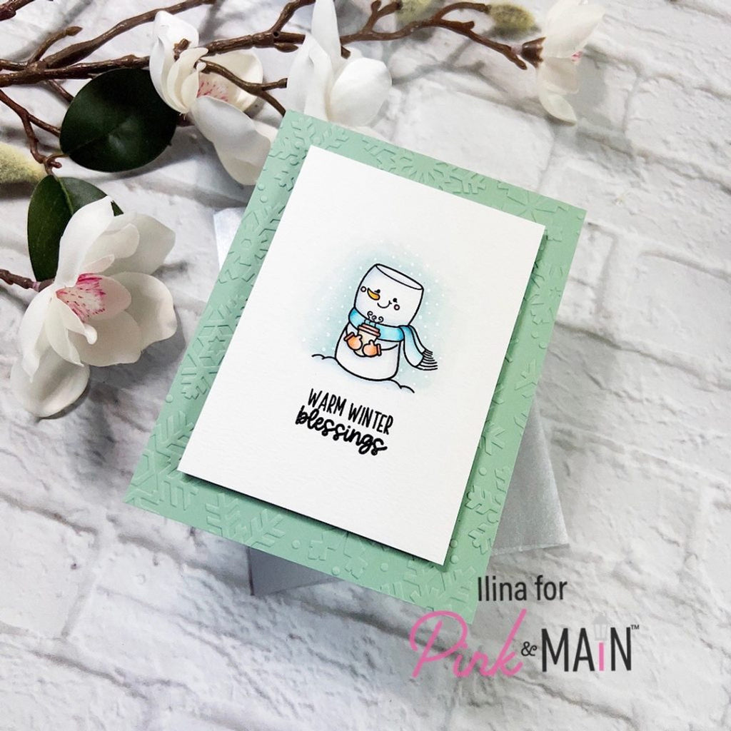 Pink and Main HELLO WINTER Clear Stamps PM0585 blessings