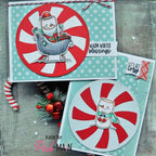 Pink and Main HELLO WINTER Clear Stamps PM0585 peppermints