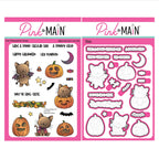 Pink and Main Halloween Kitties Clear Stamp and Die Set